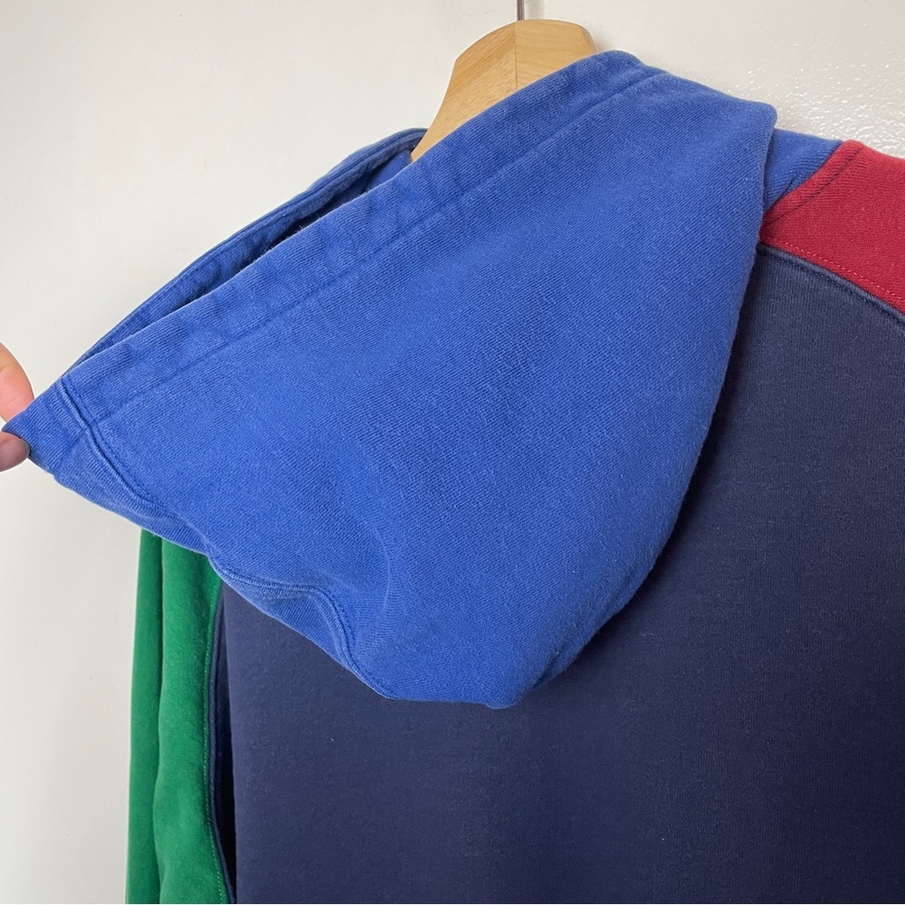 TEDDY FRESH Colorblock Hoodie Navy Green Red Size Men's Small - Picture 9 of 14